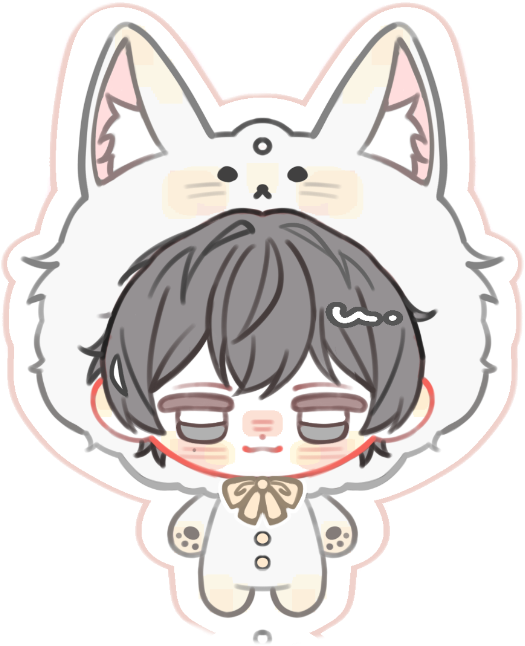 猫咪装扮的卡通角色